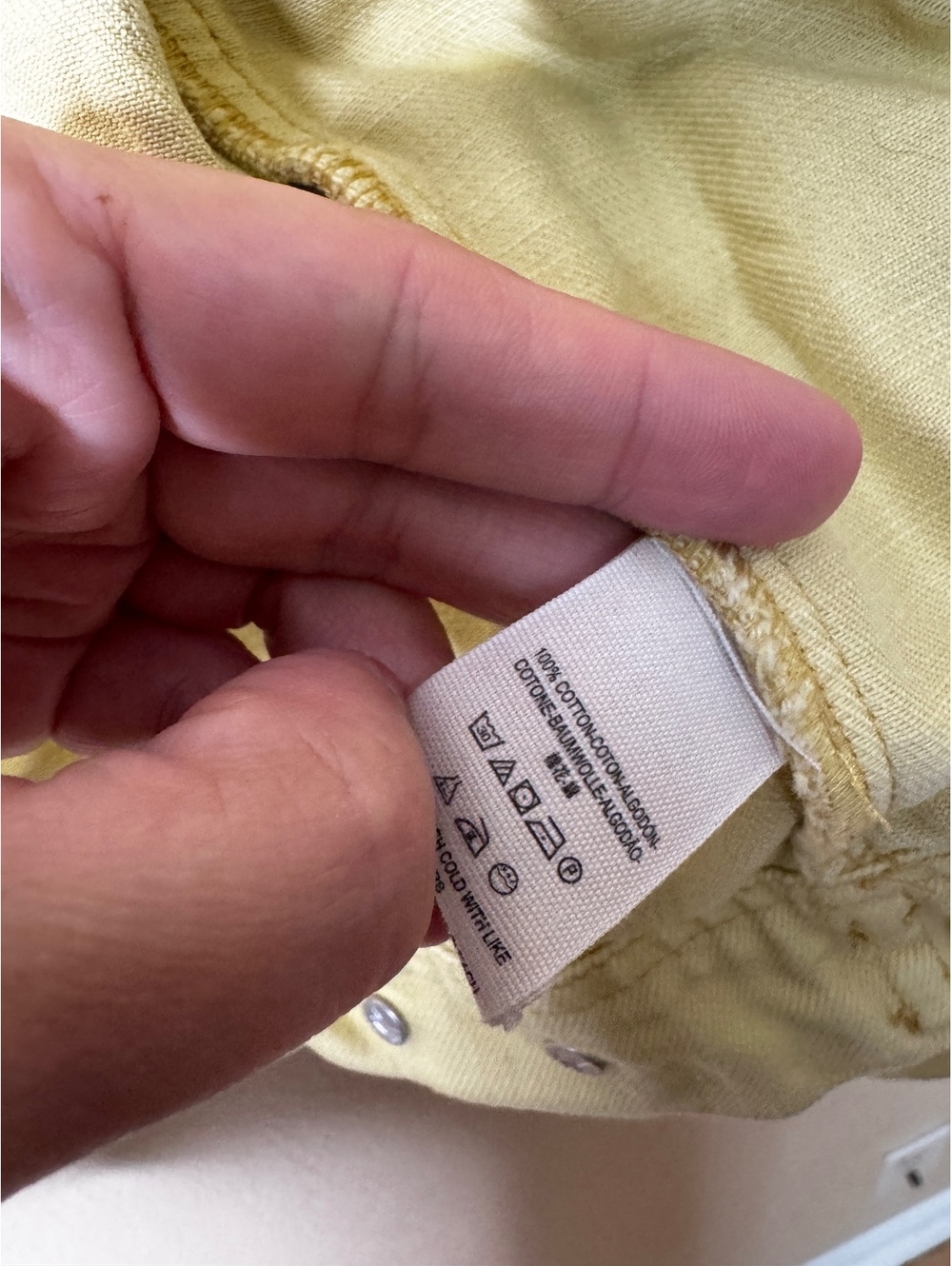 Free People Womens S Yellow Denim Trucker Jacket 100% Cotton - Picture 3 of 6